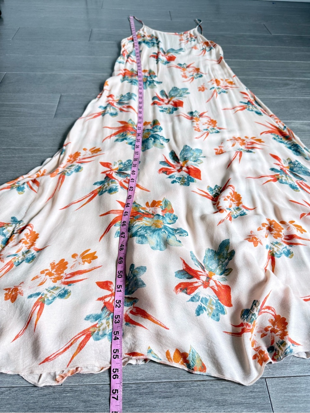 Free People Star Chasing Floral Slip Maxi Dress XS Boho Cottagecore Low Back - Picture 16 of 16
